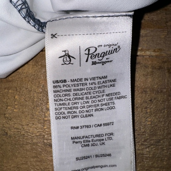 NWOT Original‎ Penguin Geometric Performance Golf Polo - Picture 5 of 5